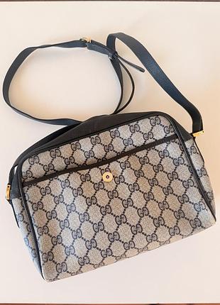 Сумка gucci pvc pouch attaching gg shoulder bag vintage fabric # 001 56 0944