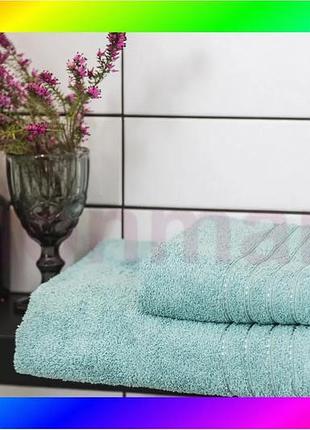 Bs рушник ecotton 70х140 best mix см махровий високої щільності 420 г/м2 зелений для ванни банний текс bas77/n