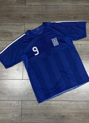 Вінтажна футболка джерсі vintage euro cup greece national team home jersey no.9 charisteas