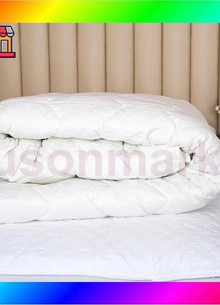 Bs одеяло ecotton евро best mix двуспальное 200х210 см шерстяное стеганое белое для зимнего использова bas77/n