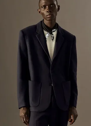 Блейзер мужской cos single-breasted wool-blend blazer - relaxed / 50
