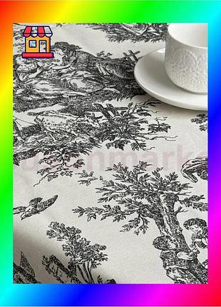 Bs скатерть столовая ecotton best mix duck водоотталкивающая серая для кафе и ресторанов 170х200 см ро bas77/n