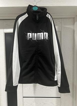 Спортивна олімпійка (кофта) puma для хлопчика, чорна