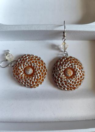 Сережки квіточки handmade