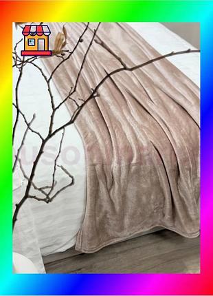 Bs плед ecotton well best mix soft 150х220 см світло-рожевий пудровий для дому м'який покривало для сн bas77/n