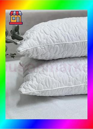 Bs подушка ecotton 50х70 best mix см антиалергенна мікрофібра для сну прямокутна холлофайбер біла bas77/n