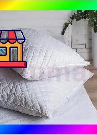 Bs подушка ecotton 40х60 best mix см антиалергенная серая для сна с холлофайбером прямоугольная стеган bas77/n