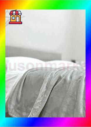 Bs плед ecotton 220х240 best mix см well soft светло-серый мягкий покрывало для двуспальной кровати ан bas77/n