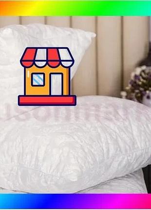 Bs подушка ecotton 50х70 best mix см антиалергенна бязь з наповнювачем холлофайбер для сну прямокутна bas77/n