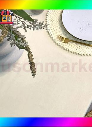Bs скатерть ecotton duck best mix 170х150 см водоотталкивающая молочная для стола бежевый тефлоновая с bas77/n