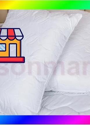 Bs подушка ecotton 50х70 best mix см антиалергенна з холлофайберу біла для сну мікрофіброва прямокутна bas77/n
