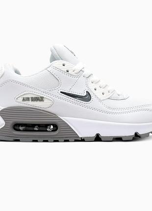 Чоловічі кросівки nike air max 90 white/grey / smb+ 🔗