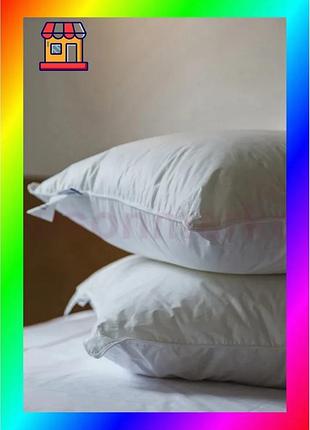 Bs подушка ecotton 50х70 best mix см ecofill антиаллергенная с биопухом для сна белая с чехлом для хра bas77/n