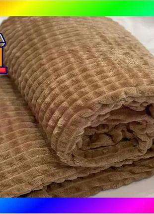 Bs плед ecotton 200х220 best mix см well soft lux мікрофібра camel коричневий покривало для ліжка тепл bas77/n