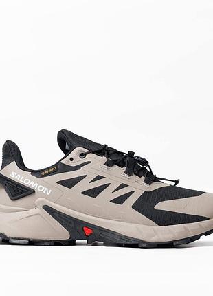 Salomon supercross 4 gore-tex beige black