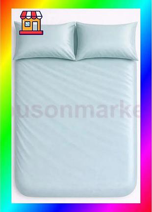 Bs пододеяло на молнии best mix ecotton полуторное 150х215 см сатин голубое для сна и отдыха спальное bas77/n