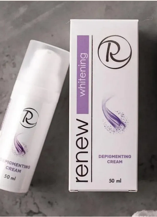Renew whitening depigmenting cream⚪отбеливающий крем для лица ранью