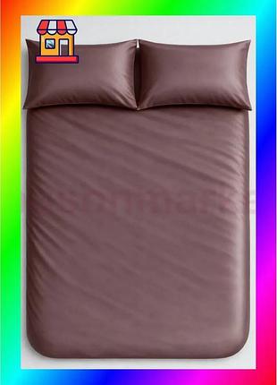 Bs пододеяло на молнии best mix ecotton двуспальное 180х215 см коричневое сатиновое для постельного бе bas77/n