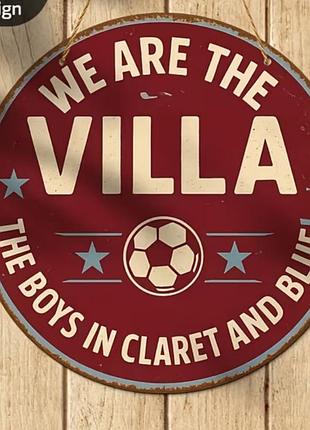 Футбольная табличка, декор для болельщиков fc aston villa
