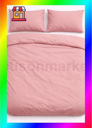 Bs пододеяло на молнии best mix ecotton двуспальное 175х215 см фланель из хлопка для зимних ночей, роз bas77/n