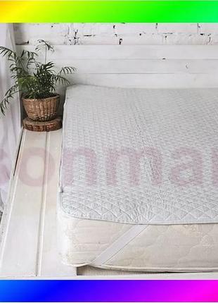 Bs наматрасник ecotton 200х200 best mix см защитный антиаллергенный серый для детей и взрослых с резин bas77/n
