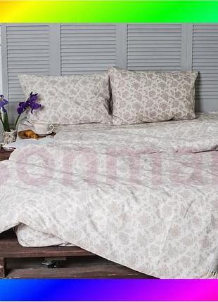 Bs пододеяло на молнии best mix ecotton евро 210х220 см хлопковое бежевое для двуспальной кровати пост bas77/n