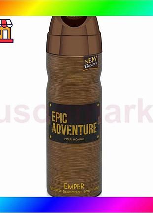 Bs дезодорант emper epic best mix adventure 200 мл чоловічий аромат деревний для чоловіків освіжувач з bas77/n