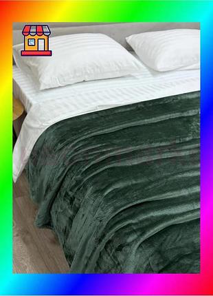 Bs плед ecotton 220х240 best mix см well soft зеленый пудровый мягкий покрывало для двуспальной кроват bas77/n