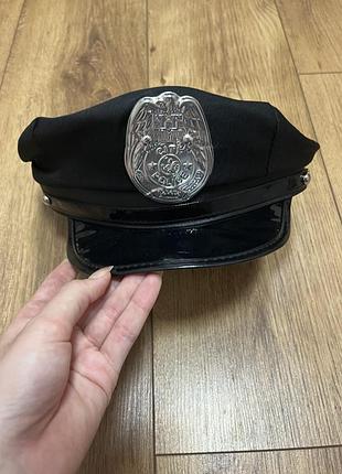 Поліцейський кашкет, кепка зі значком police. для рольових ігор