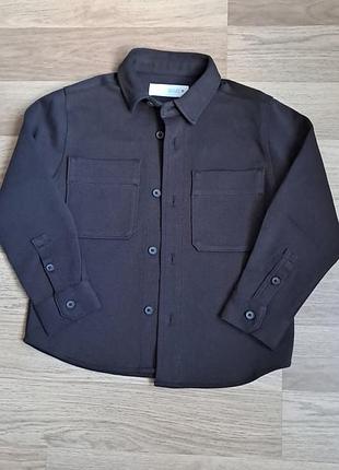 Куртка-сорочка оверширт zara kids колір темний шоколад, розмір 122 (6-7 років)