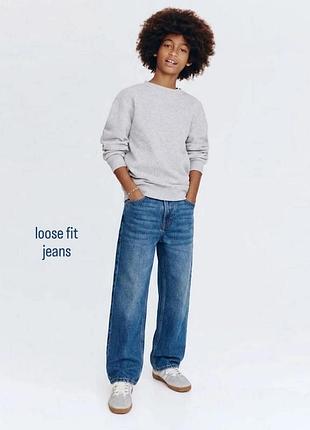 164 розмір h&m широкі джинси loose fit   тренд