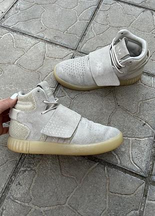 Высокие кроссовки кросівки замшевые оригинал adidas tubular invader strap 38-39р