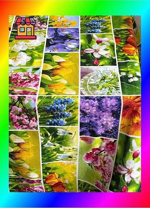 Bs скатерть ecotton 150х200 best mix см хлопковая рогожка для стола с цветочным рисунком текстиль для bas77/n