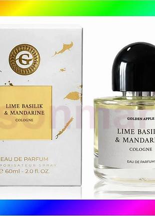 Bs парфюмированная вода lime best mix basilik и mandarine golden apple 60 мл унисекс цитрусовый аромат bas77/n