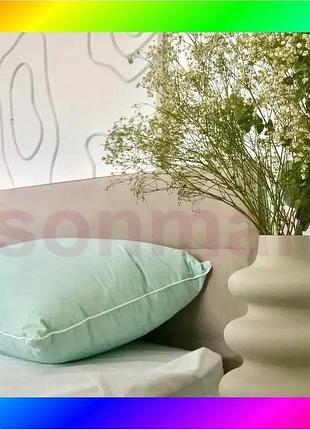 Bs подушка ecotton 50х70 best mix см пуховая 100% хлопок для сна мягкая гусиный пух прямоугольная bas77/n