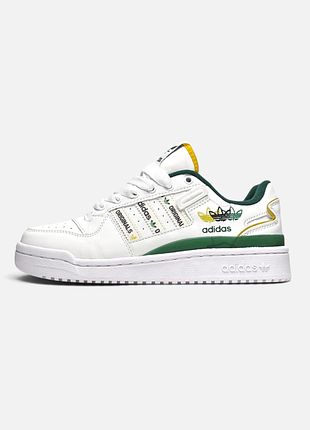 Женские кроссовки adidas forum white / green / smb+ 🔗