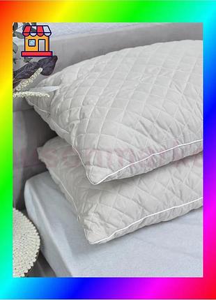 Bs подушка ecotton антиаллергенная best mix 40х60 см бежевая с холлофайбером для сна микрофибра подушк bas77/n