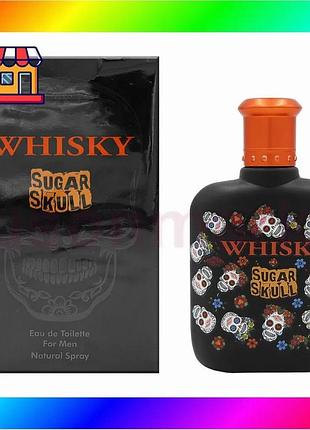 Bs evaflor whisky sugar best mix skull edt 100ml мужской парфюм с древесными нотами аромат для уверенн bas77/n