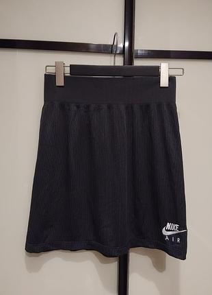 Спортивная юбка в рубчик nike air skirt ribbert