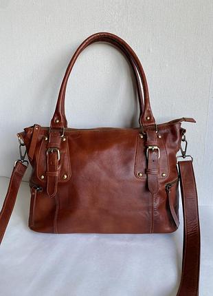 Шкіряна сумка 👜 в ідеальному стані