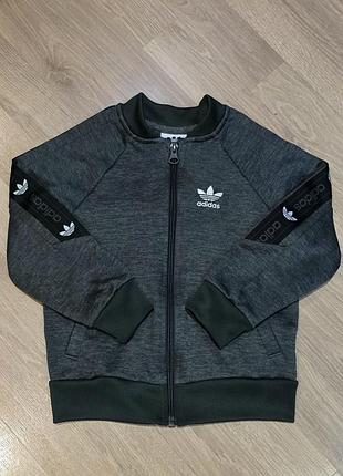 Кофта олімпійка adidas на лампасах на 3-4роки, 98-104см