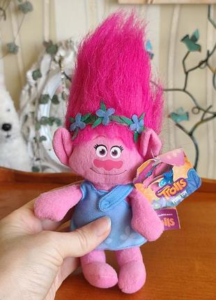 Оригинальный троли поппи dreamworks trolls / мягкая игрушка принцесса поппи с биркой