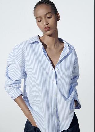 Zara оверсайз  сорочка