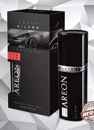 Освіжувач спрей 50ml areon premium perfume silver срібло пластик пляшка