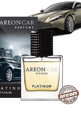 Освіжувач спрей 50ml areon perfume platinum платина скло 6шт уп