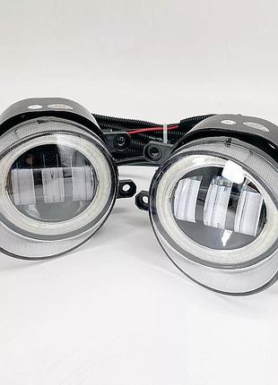 Додаткові led фари toyota rav 4 camry 09-16 45w білий жовтий+drl 3000k-6000k