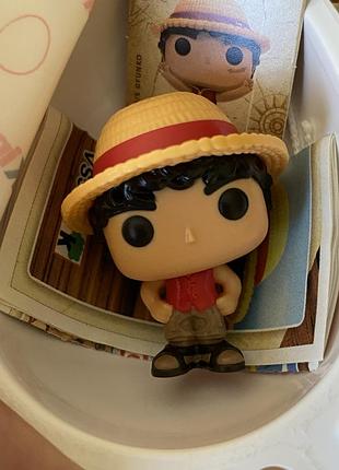 Колекційна фігурка монкі ді луффі kinder joy funko pop one piece ван піс