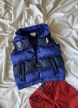 Детский пузовый жилет от polo ralph lauren 2 года 92-98см.