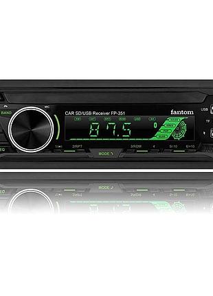 Автомагнітола fantom fp-351 multicolor usb sd підсил кач.звука bluetooth/4x50w