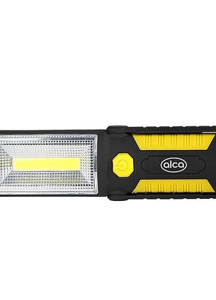 Переноска діодна 3w cob/220 lm +1w l=215/3*аа alca led 580400/зміна кута магніт гачок